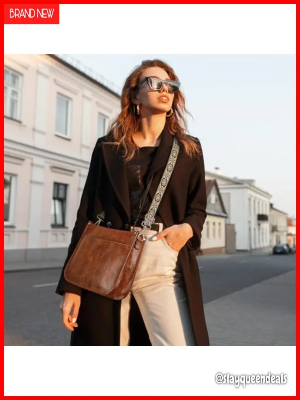 Women's Vegan Leather Hobo Crossbody Bag with Wallet Set 2PC